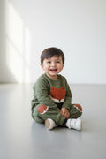2er Kidkiddo Set 68 Olivgrün