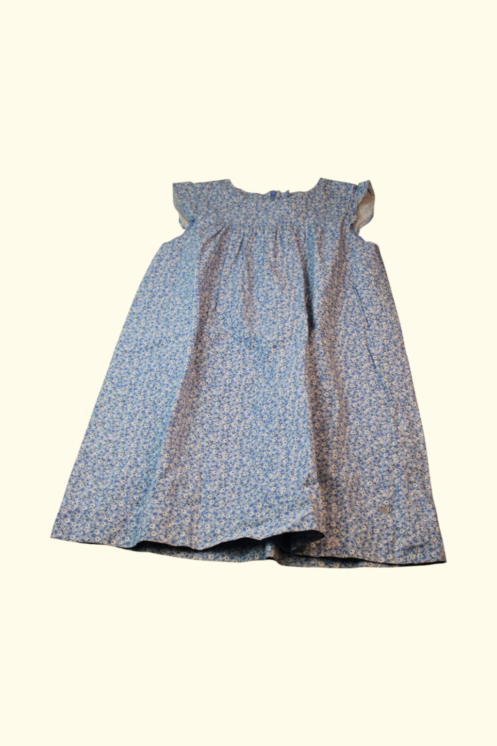 Esprit Kleid 128 Blau mit weißen Mustern