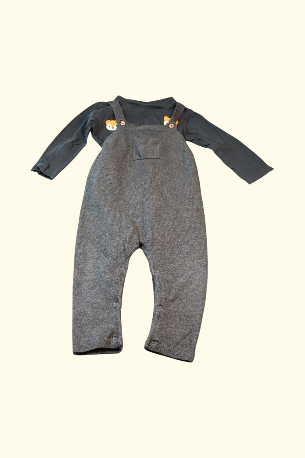 2er Kidkiddo Set 74 Grau
