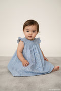 Esprit Kleid 128 Blau mit weißen Mustern