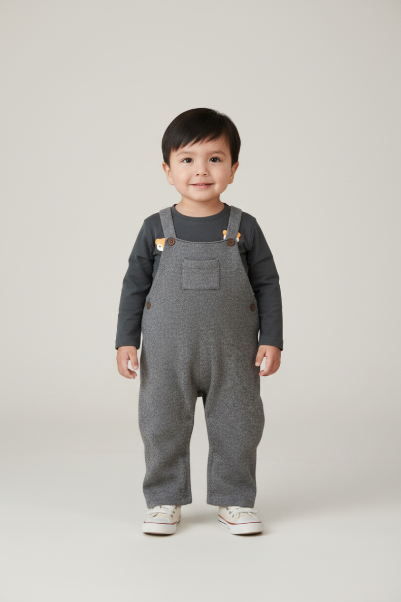2er Kidkiddo Set 74 Grau
