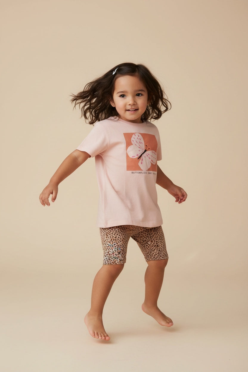 2er Kidkiddo Set 134 Beige,Creme, Braun,Rosa