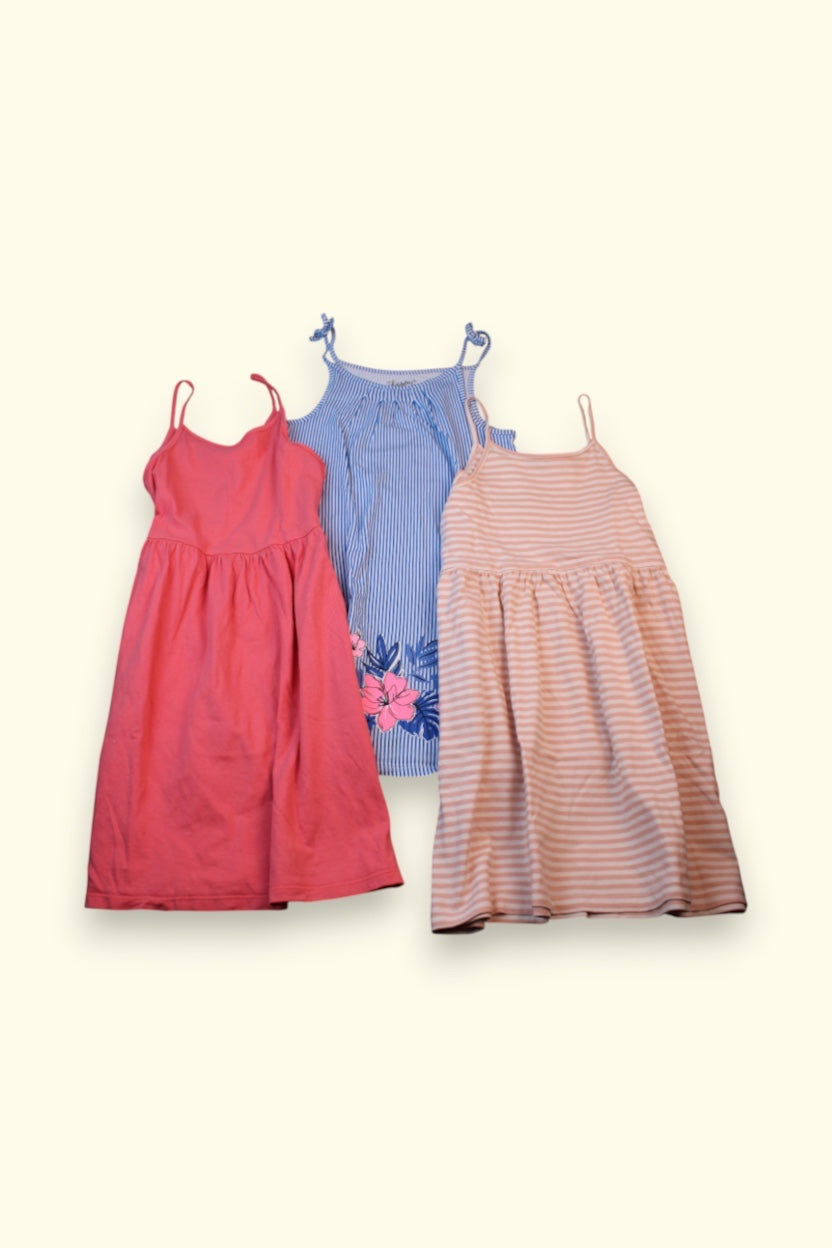Kidkiddo Bundle, Kleider,Rock 116 Gelb,Pink, Bunt