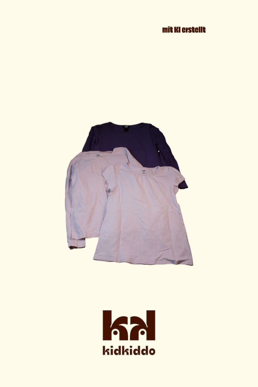 T-Shirt 116 Rosa,Lila,Blau