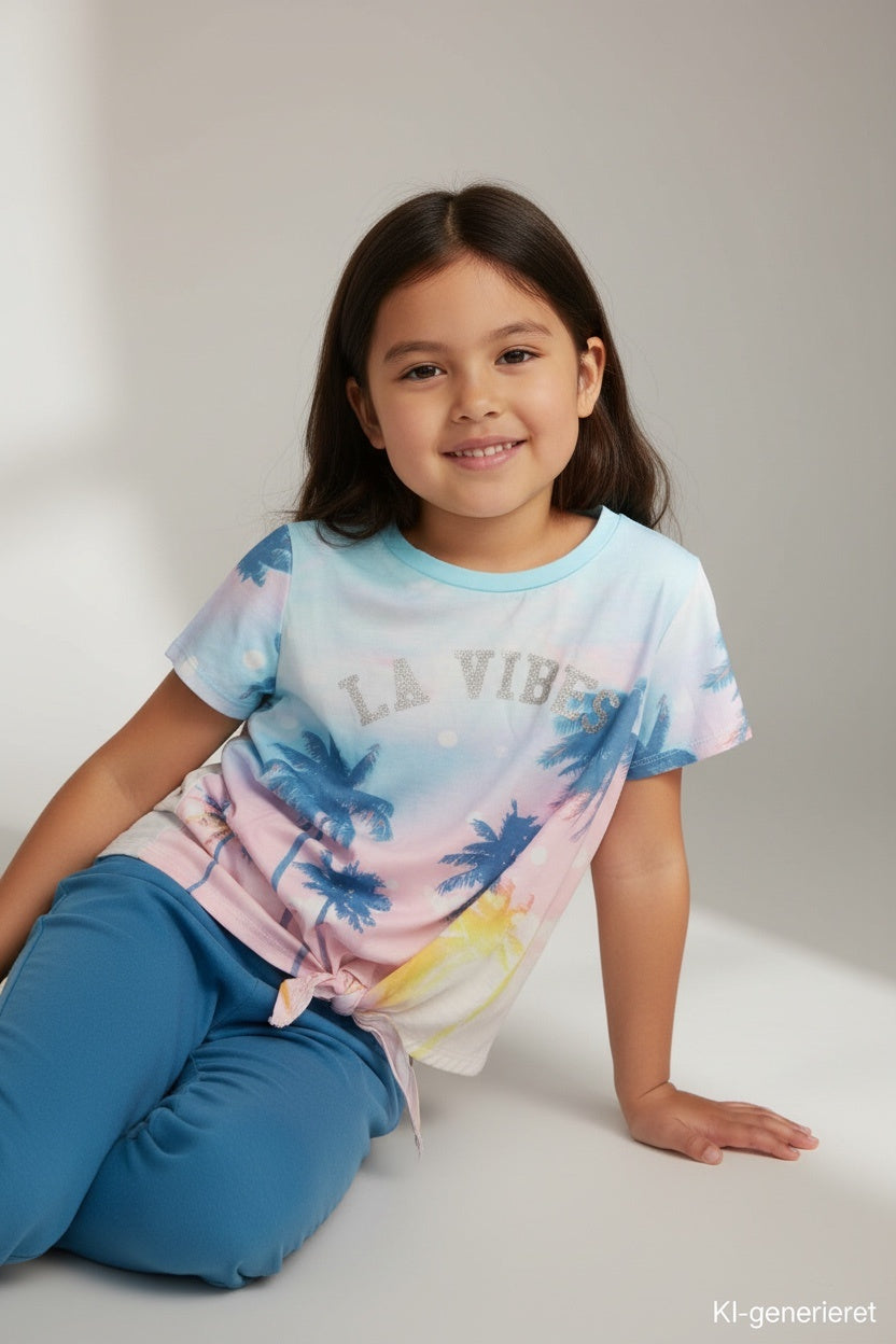 T-Shirt 116 Rosa,Lila,Blau