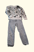 2er Kidkiddo Set 116 Grau