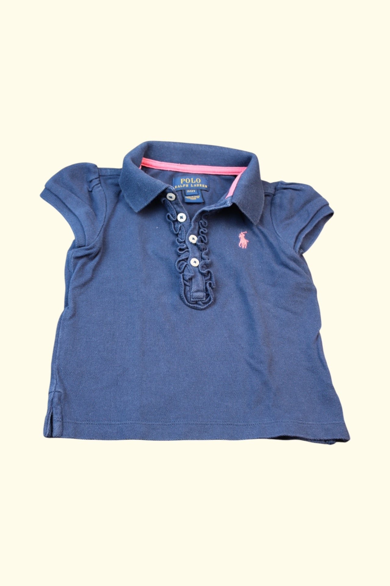 Ralph Lauren Polo Shirt 98 Blau,Pink