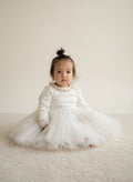 Petit Bateau Kleid 80 Creme