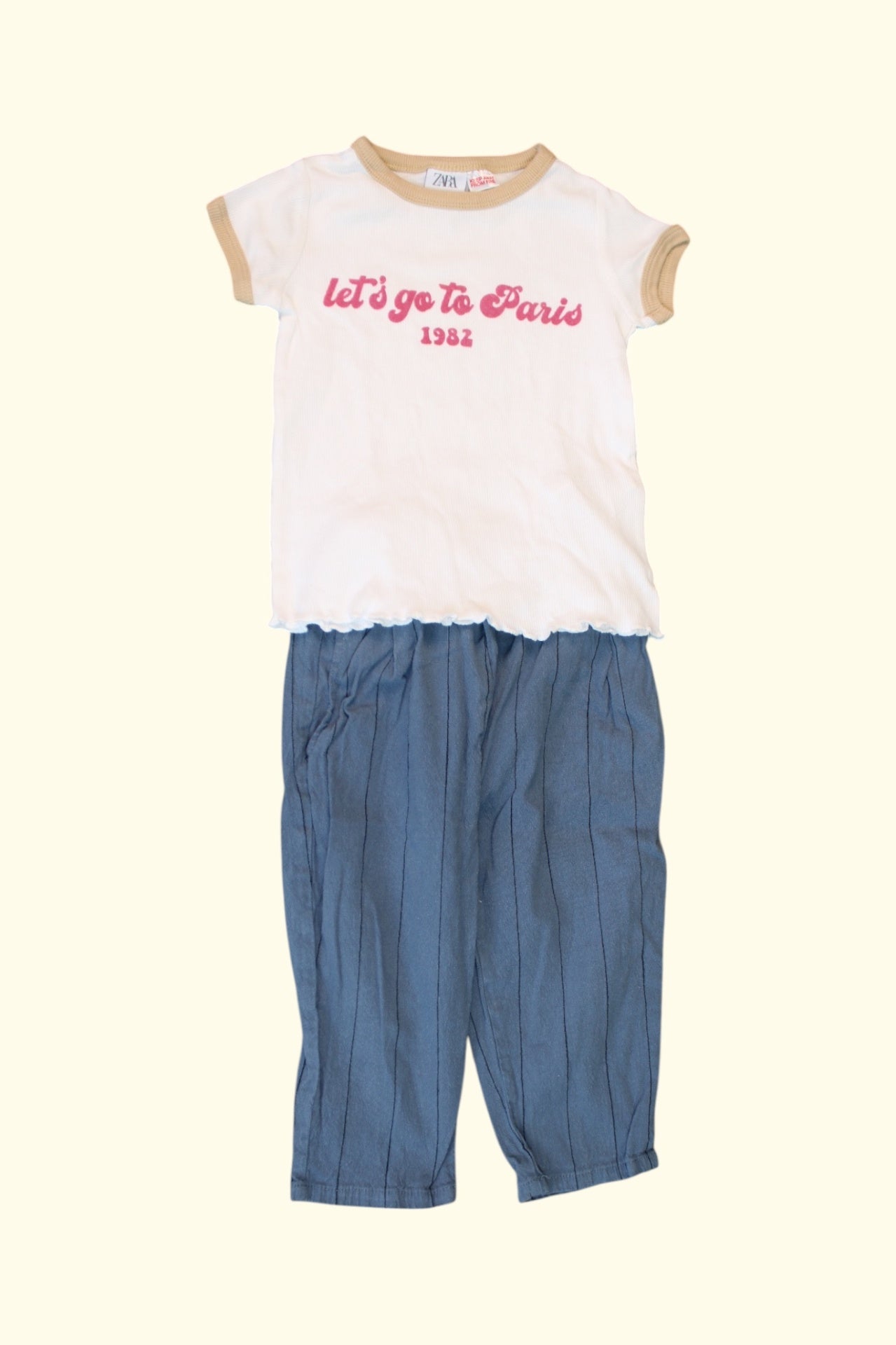 Kidkiddo Bundle 86 Weiß mit pink und beigen Details