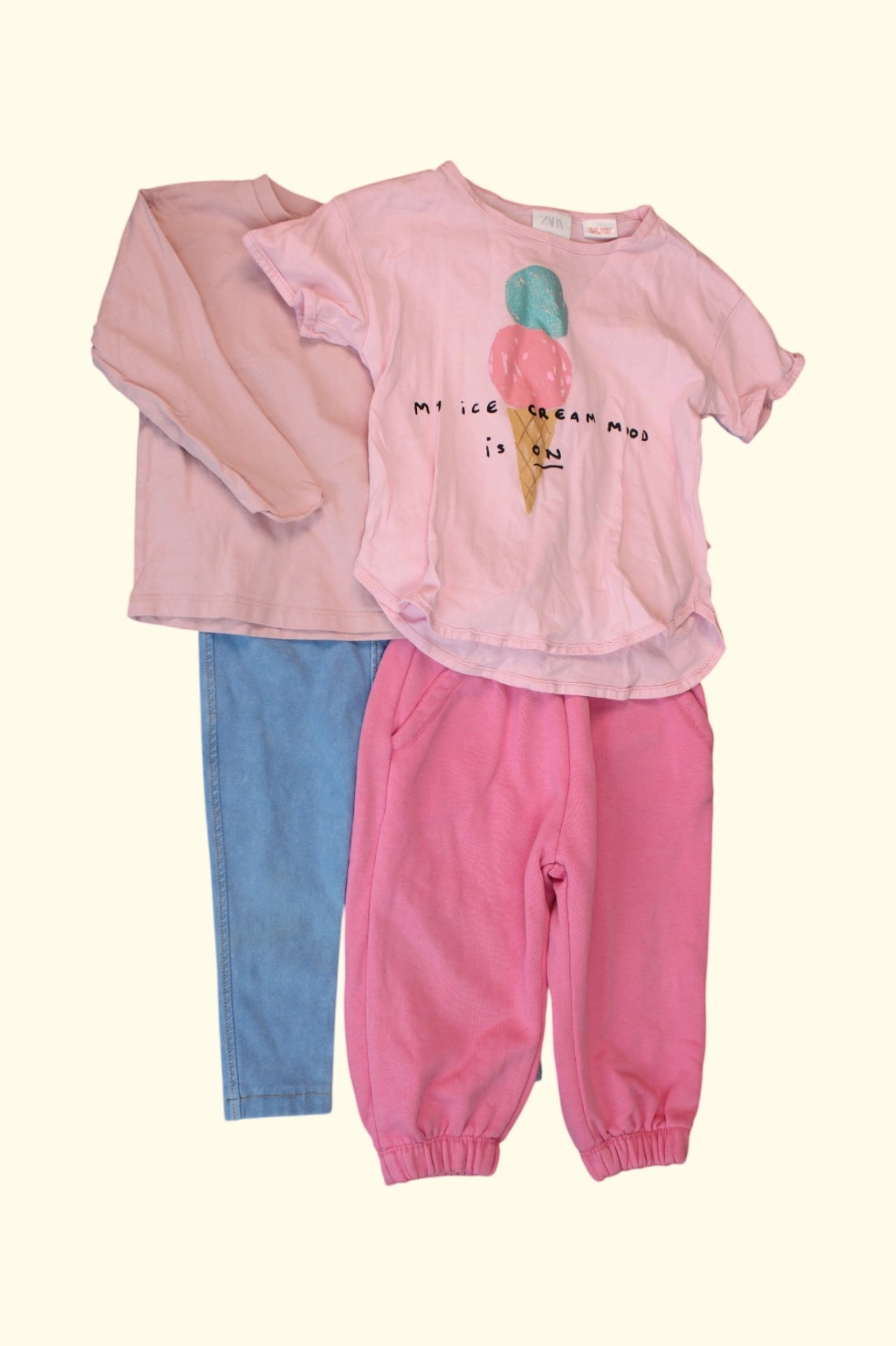 4er Kidkiddo Set 80 Rosa,Pink,Blau
