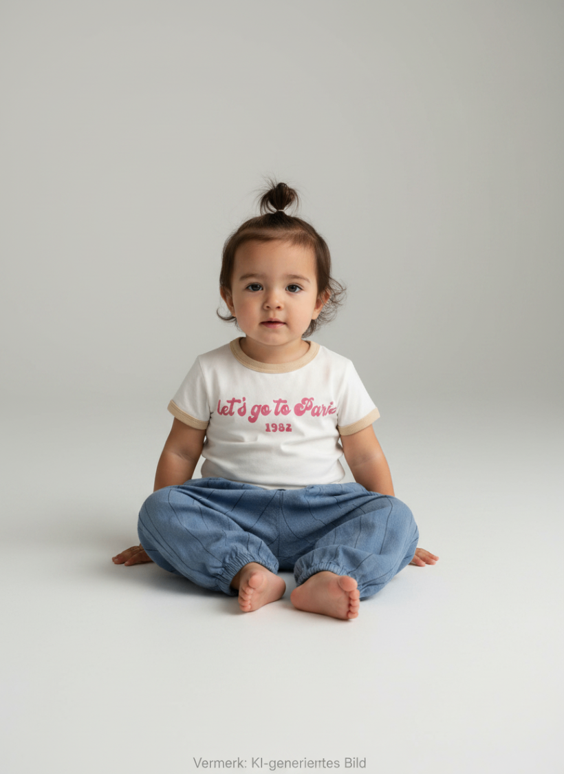 Kidkiddo Bundle 86 Weiß mit pink und beigen Details