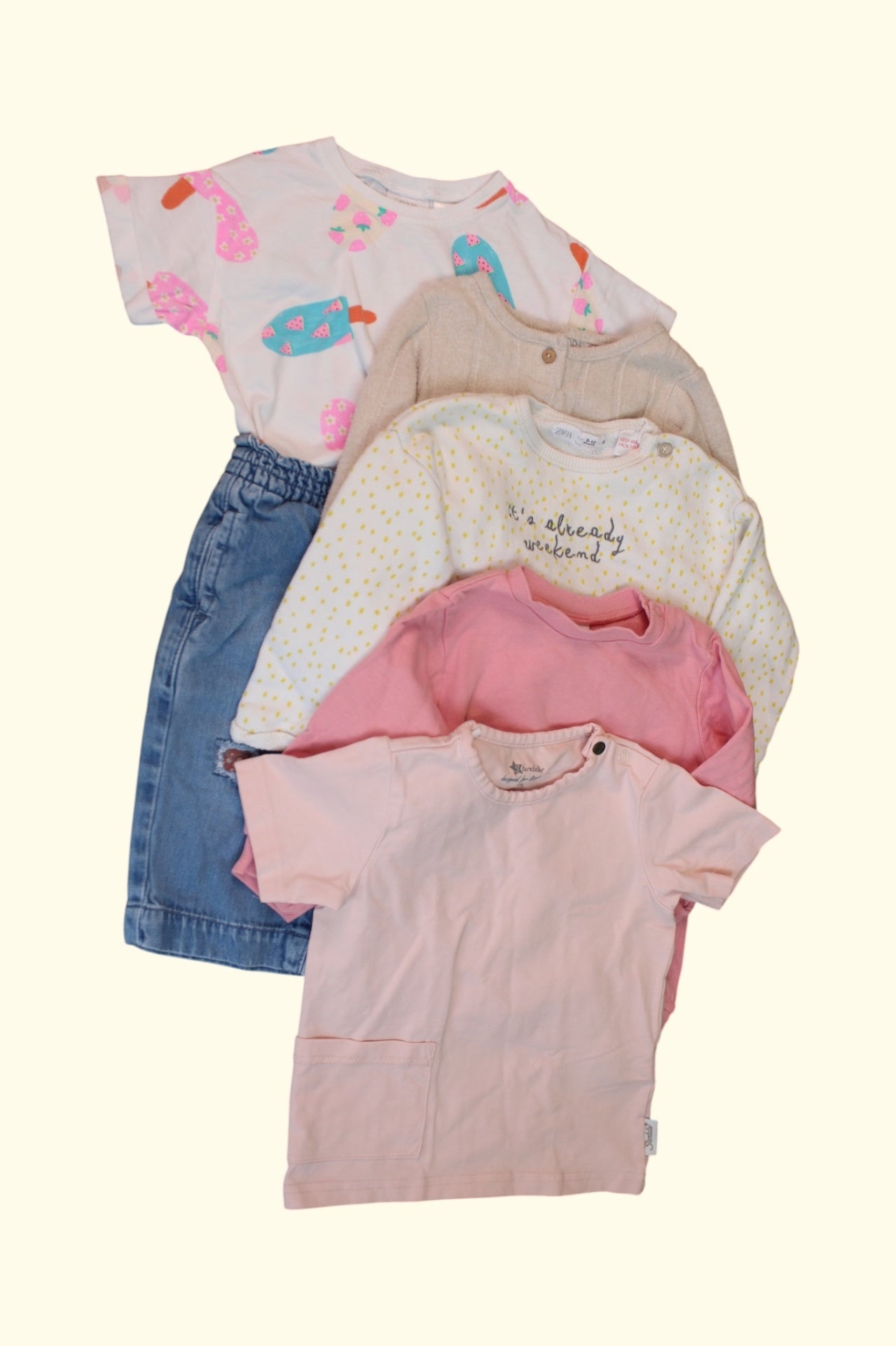 Kidkiddo Bundle 74 Weiß,Blau,Rosa,Gelb