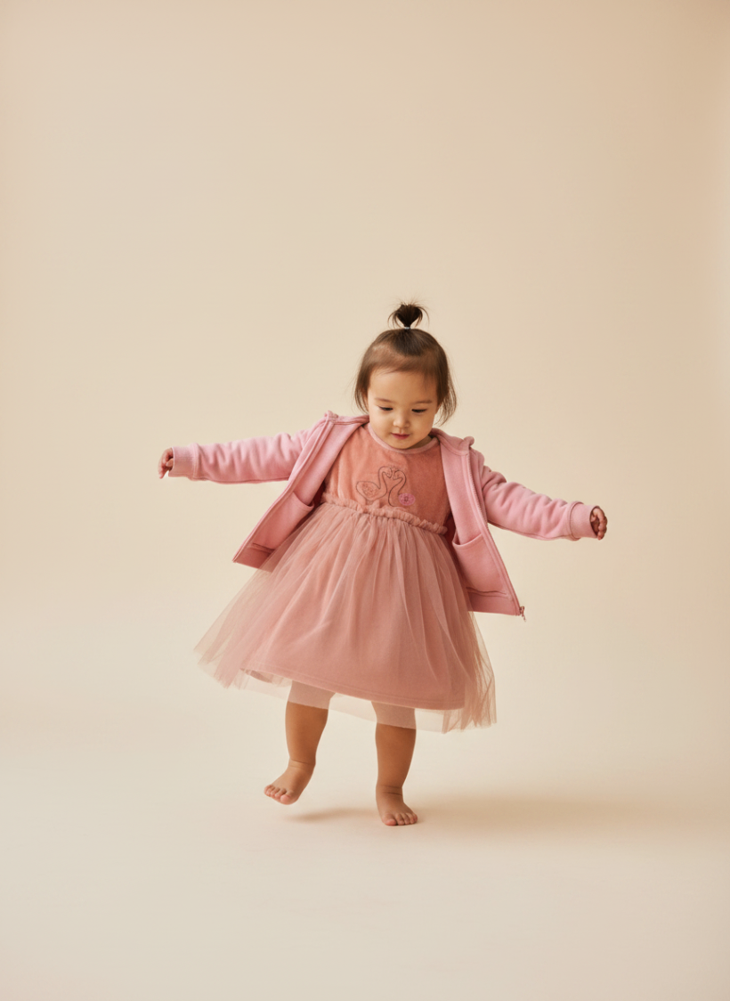 3er Kidkiddo Set 74 Pink, Beige