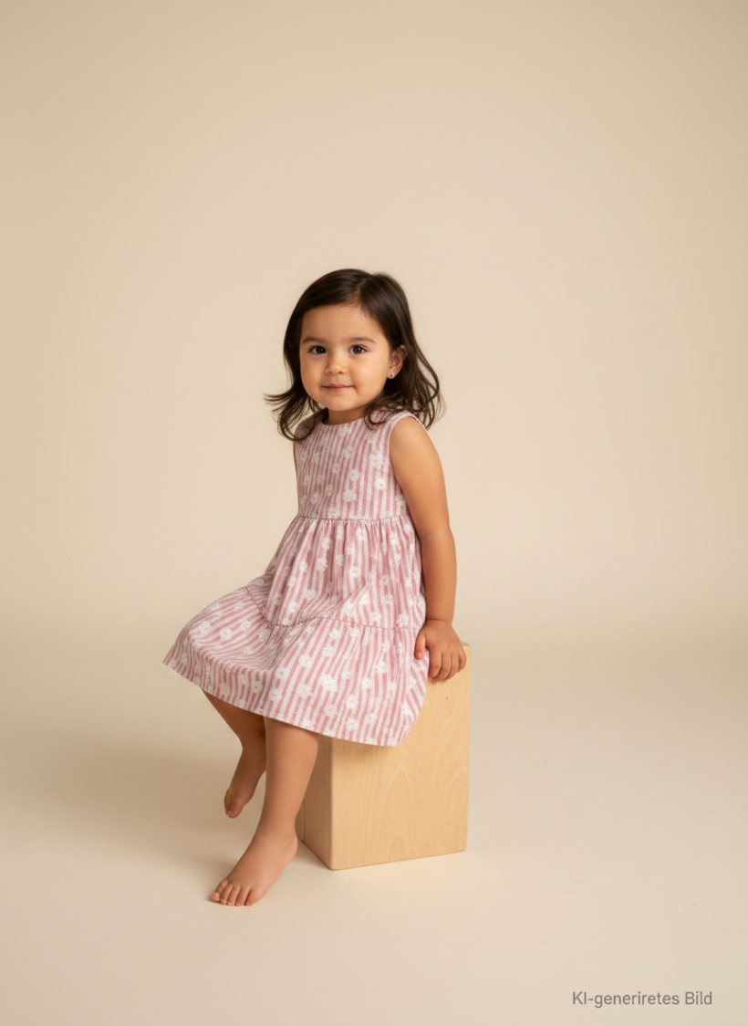  3er Kidkiddo Set 98 Rosa und Weiß