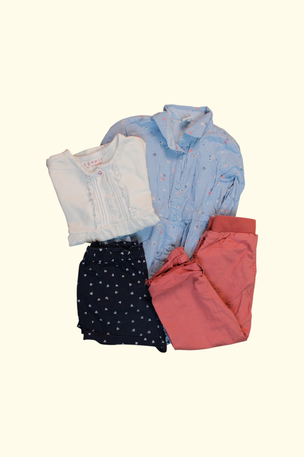  Kidkiddo Bundle 86 Blau, Weiß, Altrosa