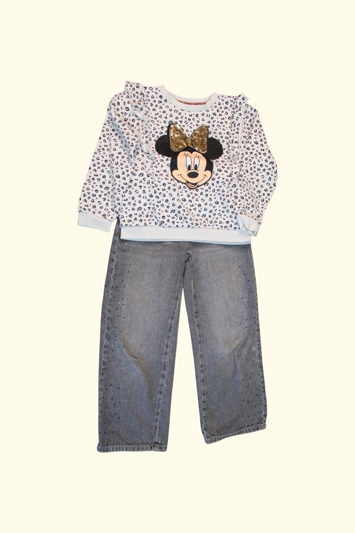 2er Kidkiddo Set 110 Weiß, Schwarz, Grau