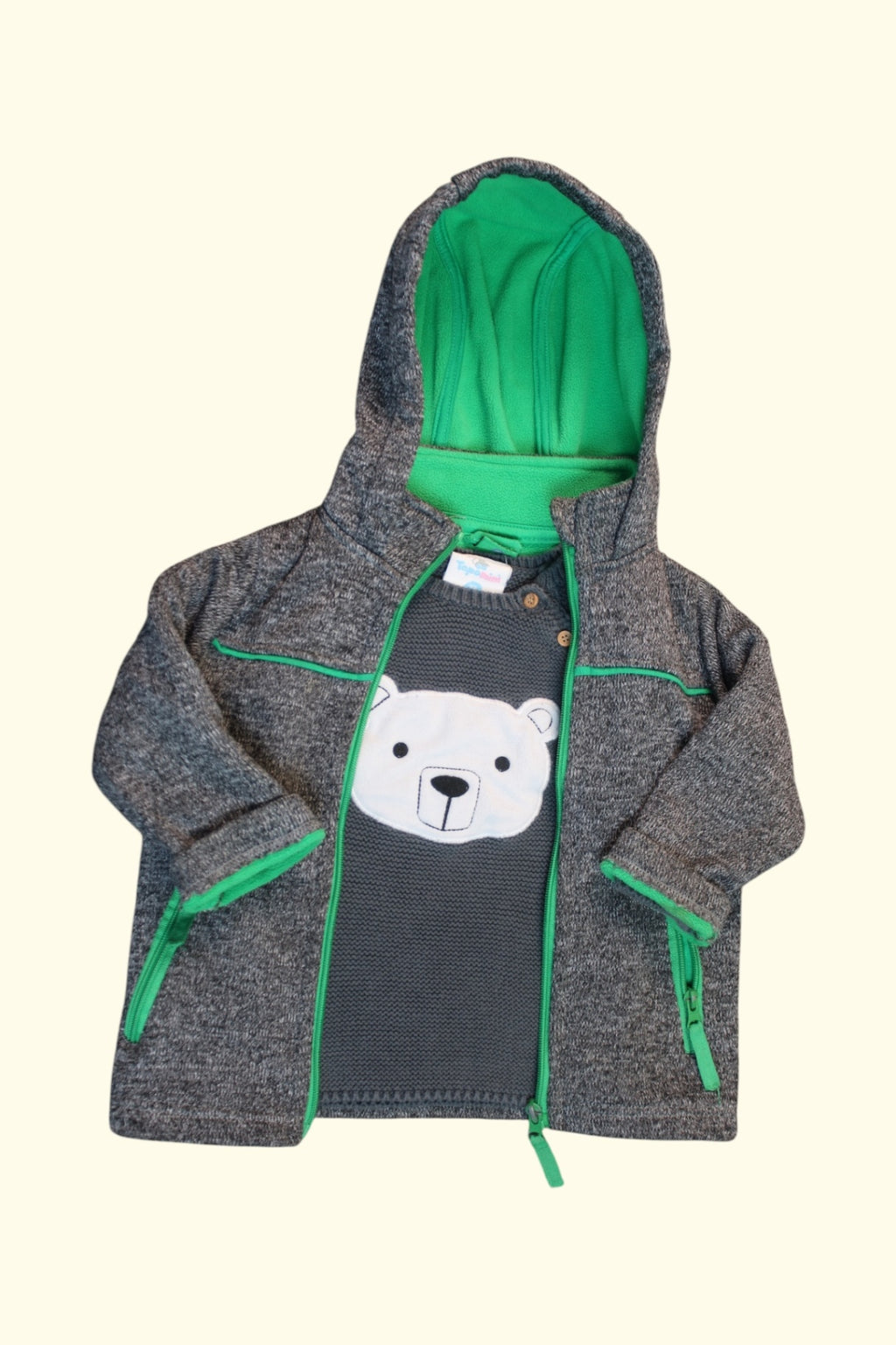 Kidkiddo Bundle 86 Grau, Grün, Beige