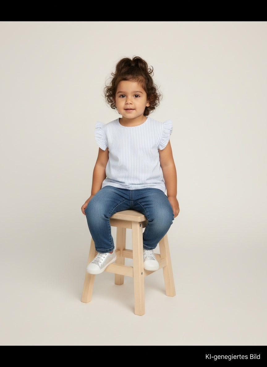 United Colors of Benetton 2er Kidkiddo Set 116 Weiß , Blau