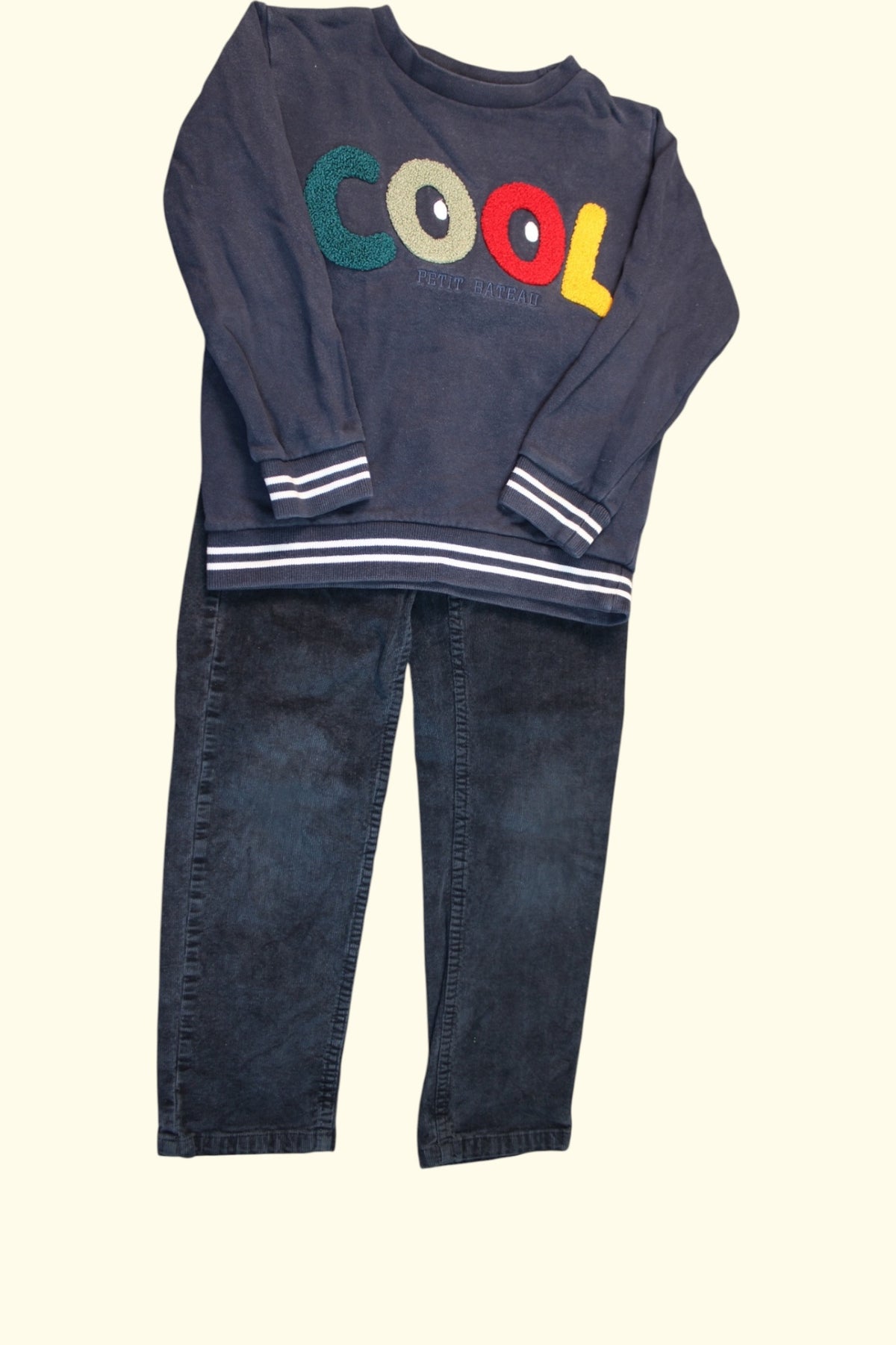 Petit Bateau 3er Kidkiddo Set 122 Dunkelblau