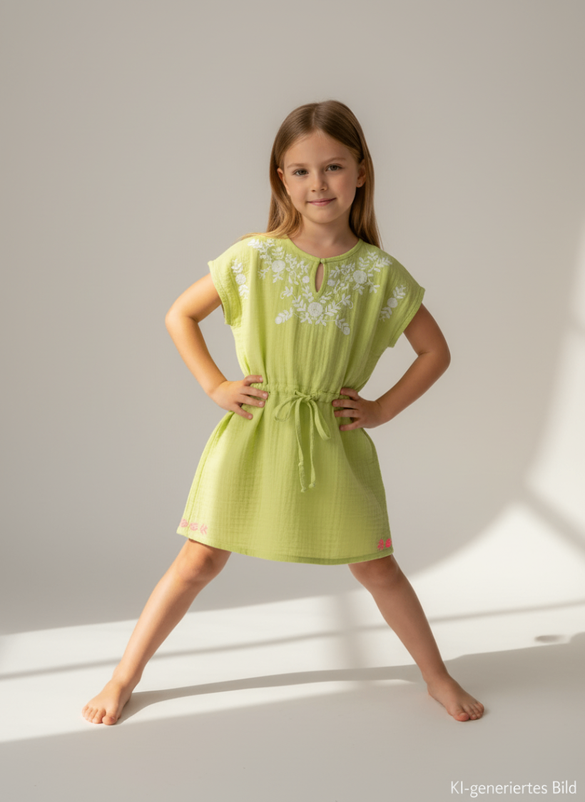 Vertbaudet 2er Kidkiddo Set 122 Rosa, Gelb