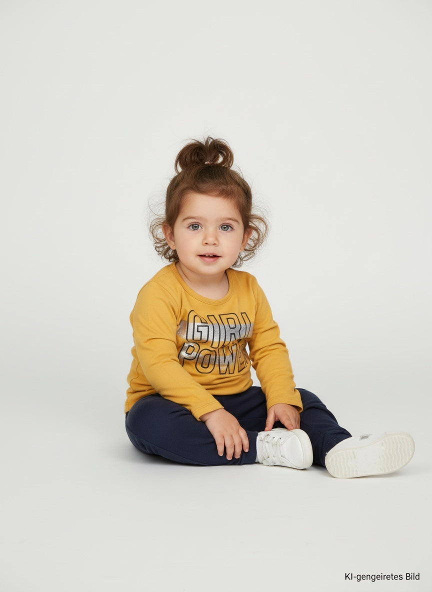 United Colors of Benetton 2er Kidkiddo Set 116 Blau, Gelb