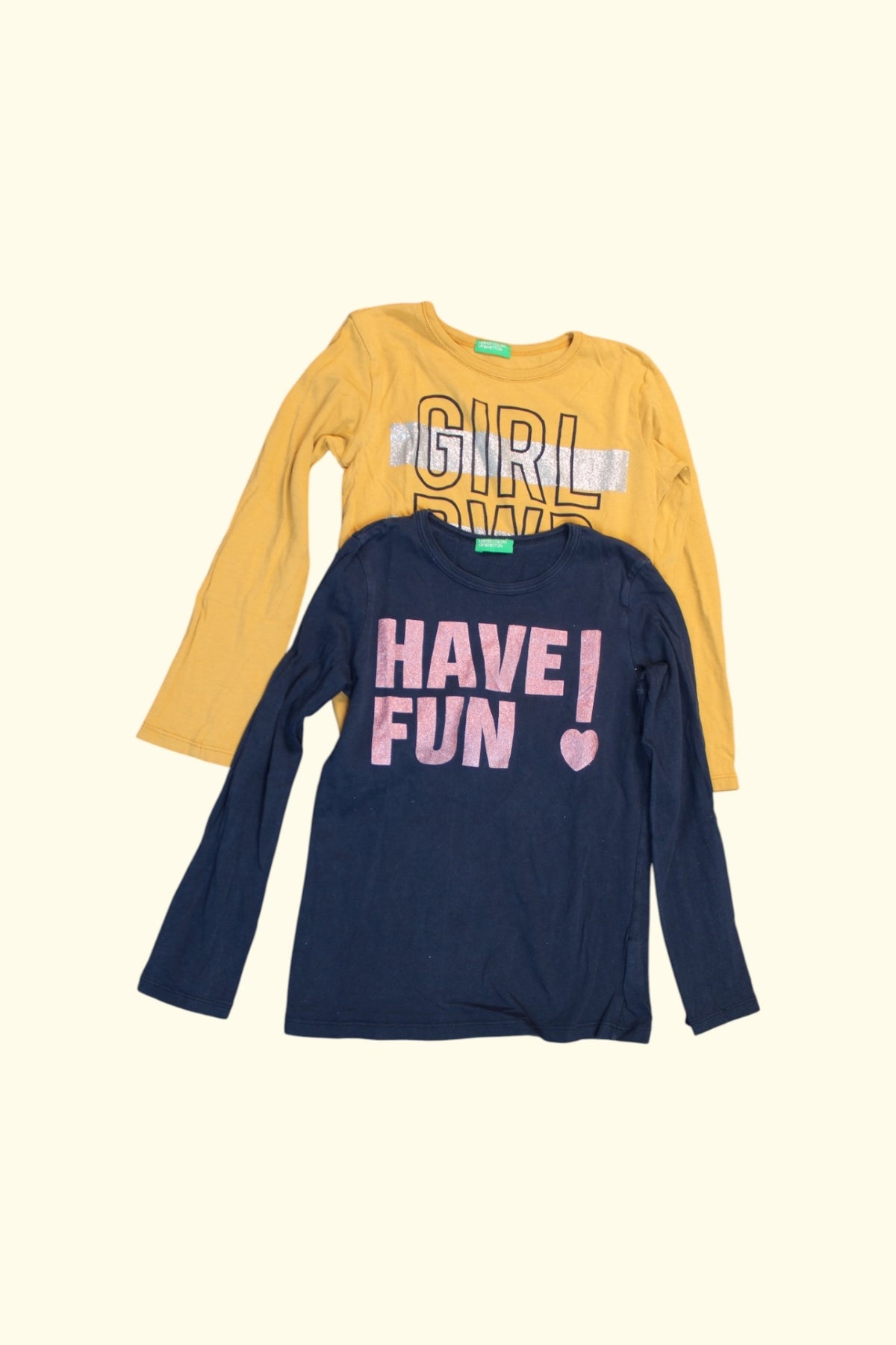 United Colors of Benetton 2er Kidkiddo Set 116 Blau, Gelb