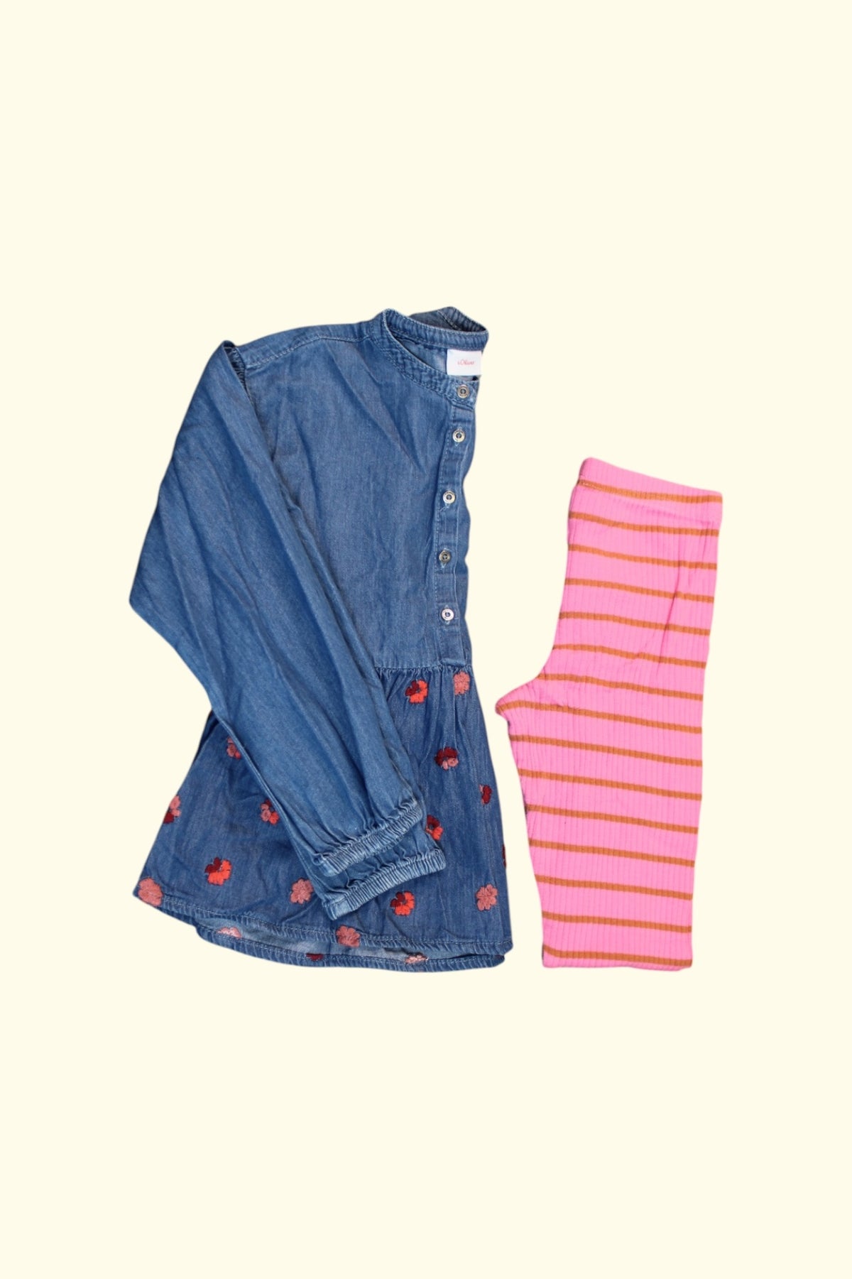 S. Oliver 2er Kidkiddo Set 128 Blau,Pink