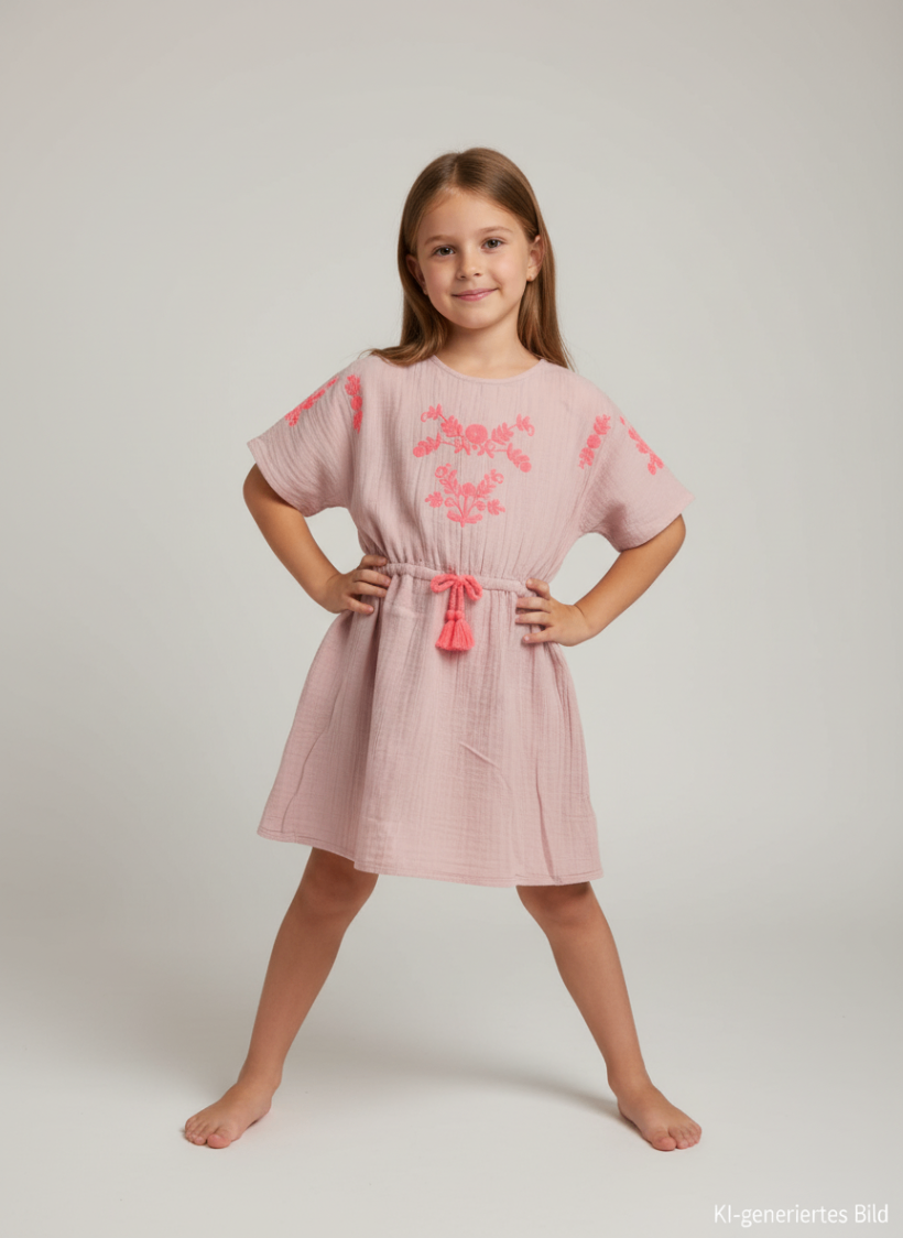 Vertbaudet 2er Kidkiddo Set 122 Rosa, Gelb