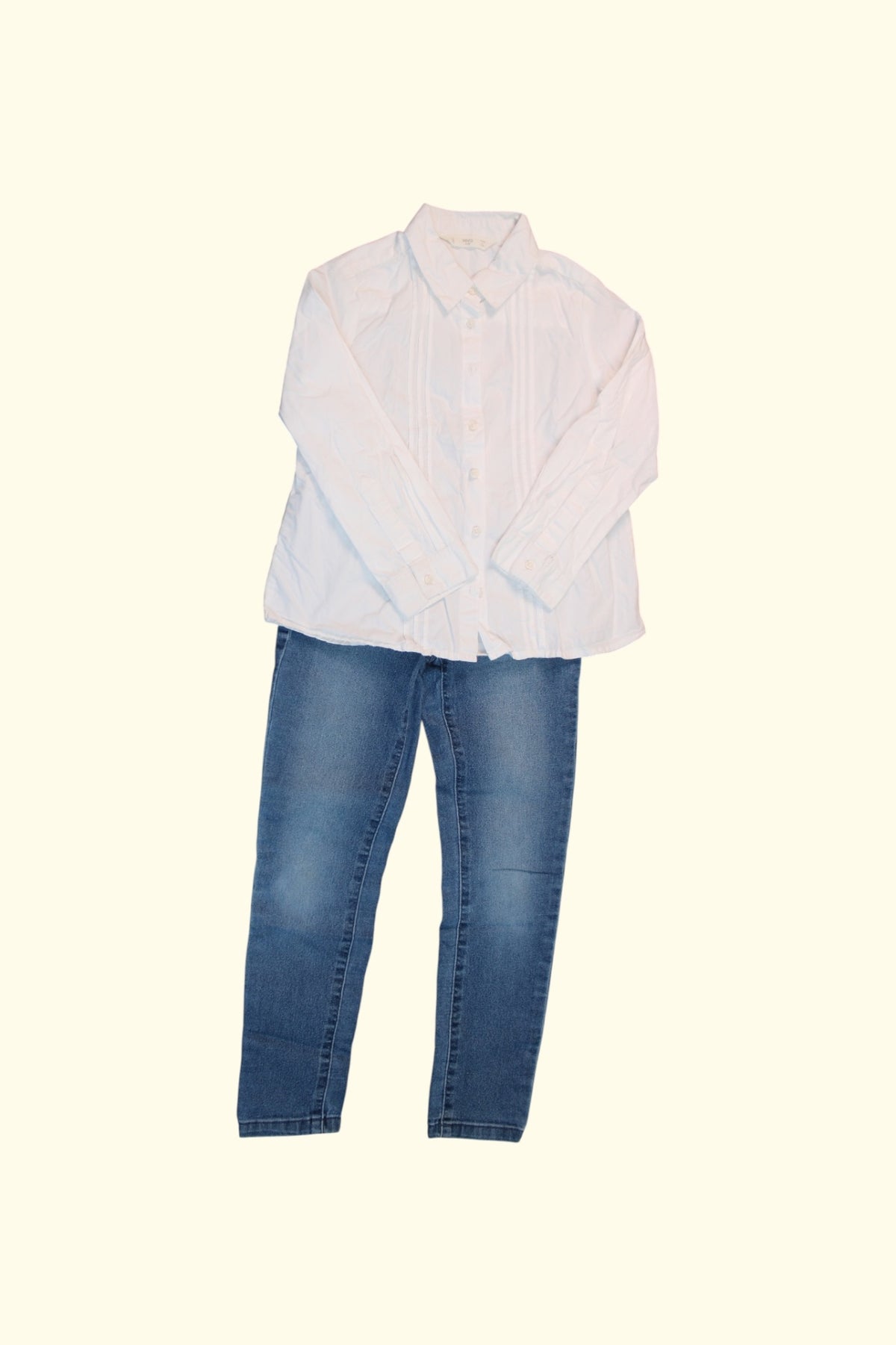  2er Kidkiddo Set 116 Weiß, Blau