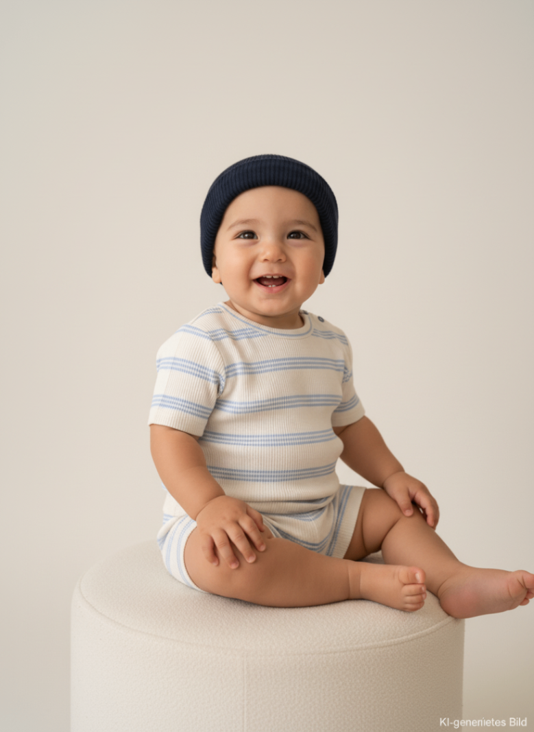 Hejlenki 2er Kidkiddo Set 98 Creme, Blau