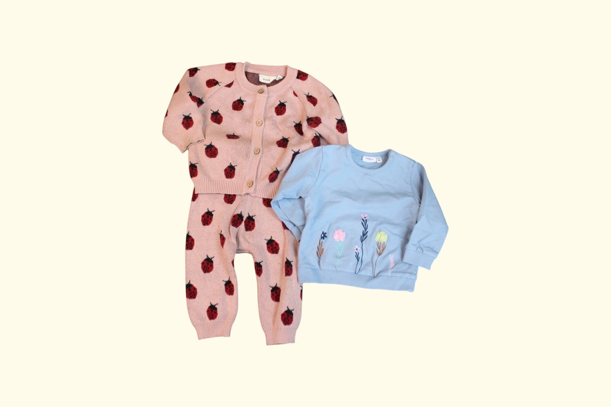 Lil Atelier 2er Kidkiddo Set 62 Rosa