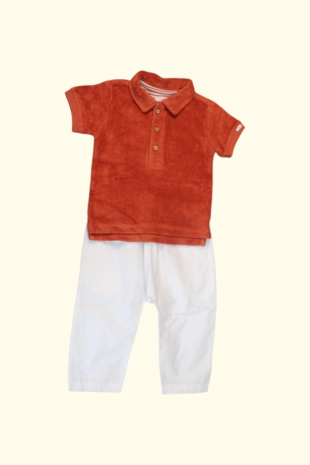 Noppis 2er Kidkiddo Set 74 Weiß, Orange