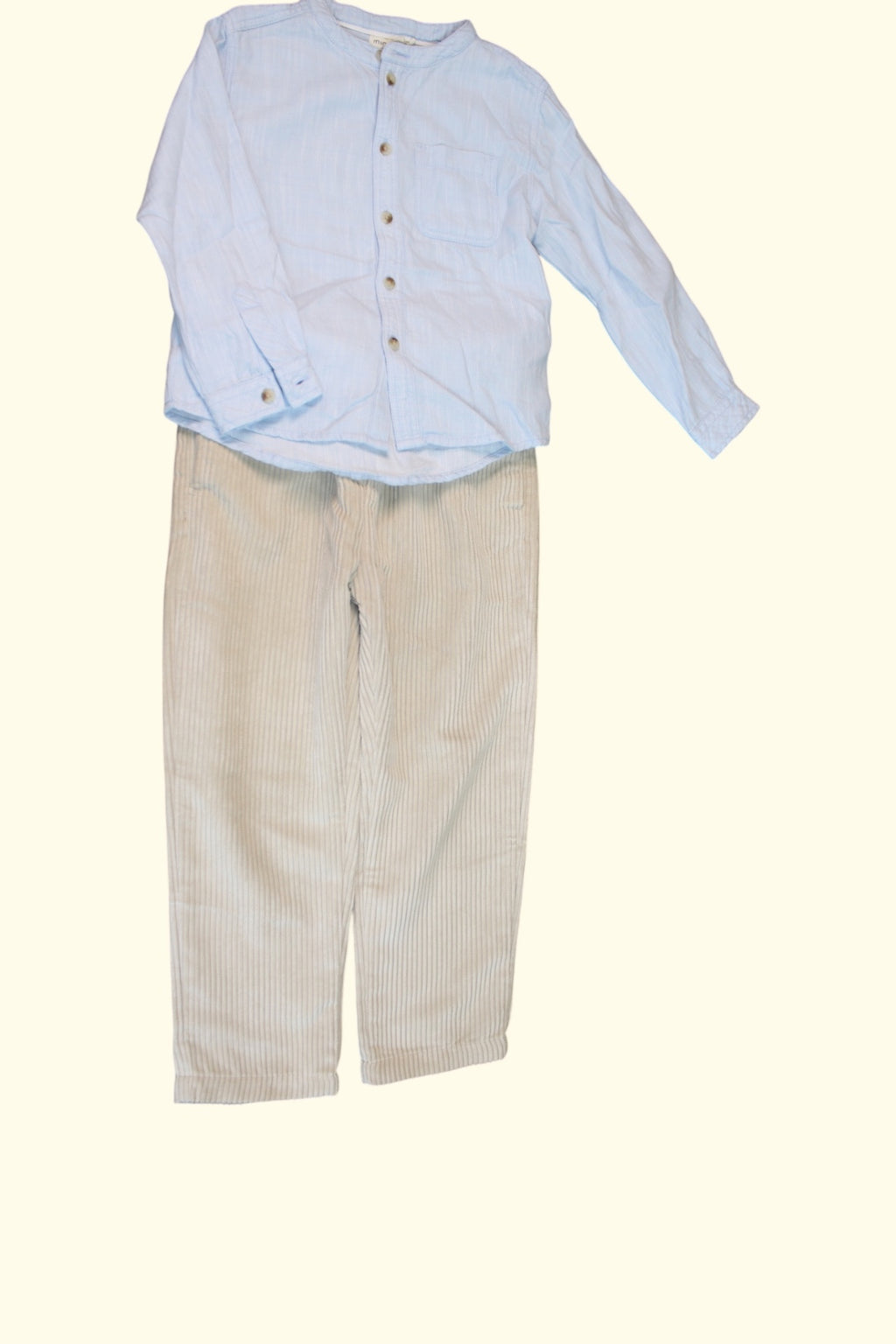 Mayoral 2er Kidkiddo Set 98 Hellblau, Beige