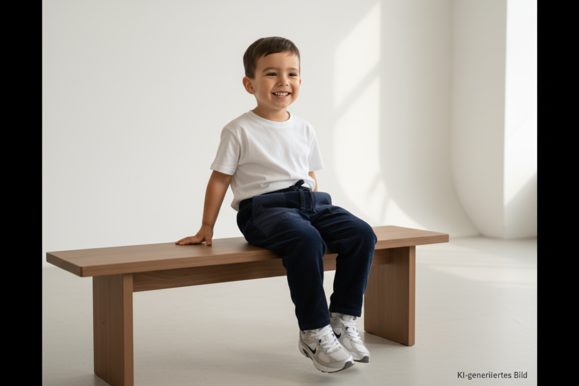 Steiff Hose 116 Dunkelblau