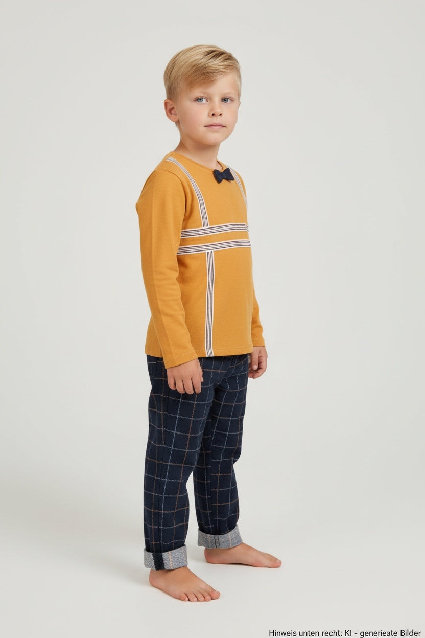 2er Kidkiddo Set 86 Senfgelb, Blau