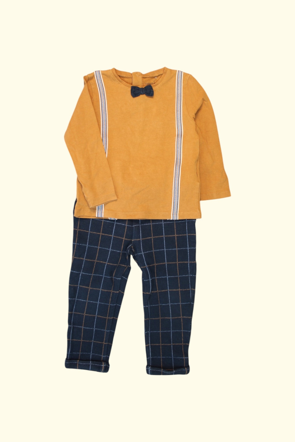 2er Kidkiddo Set 86 Senfgelb, Blau