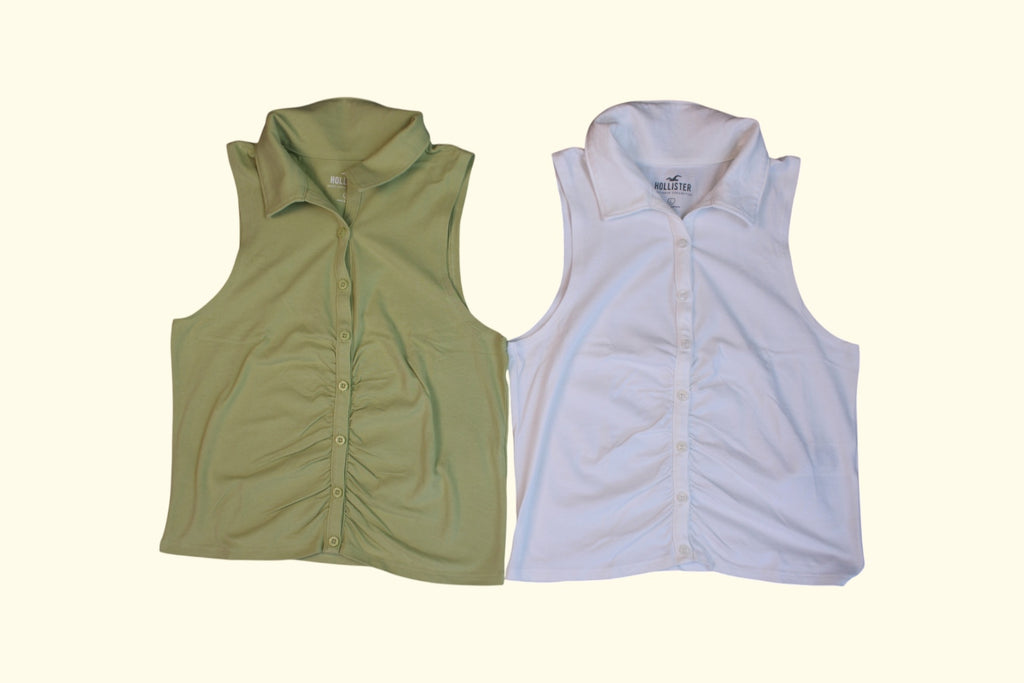 Hollister 2er Kidkiddo Set 158 Weiß, Hellgrün