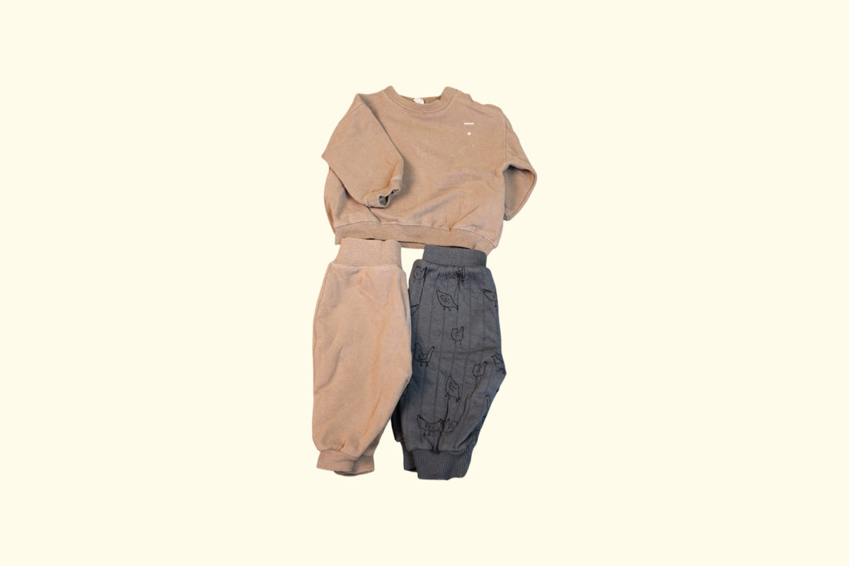 Gray Label 3er Kidkiddo Set 62 Beige, Grau
