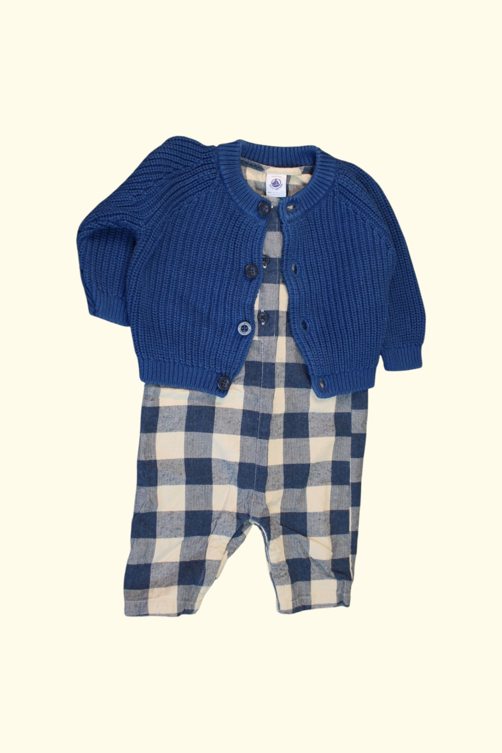 Petit Bateau Kidkiddo Bundle 62 Blau, Beige