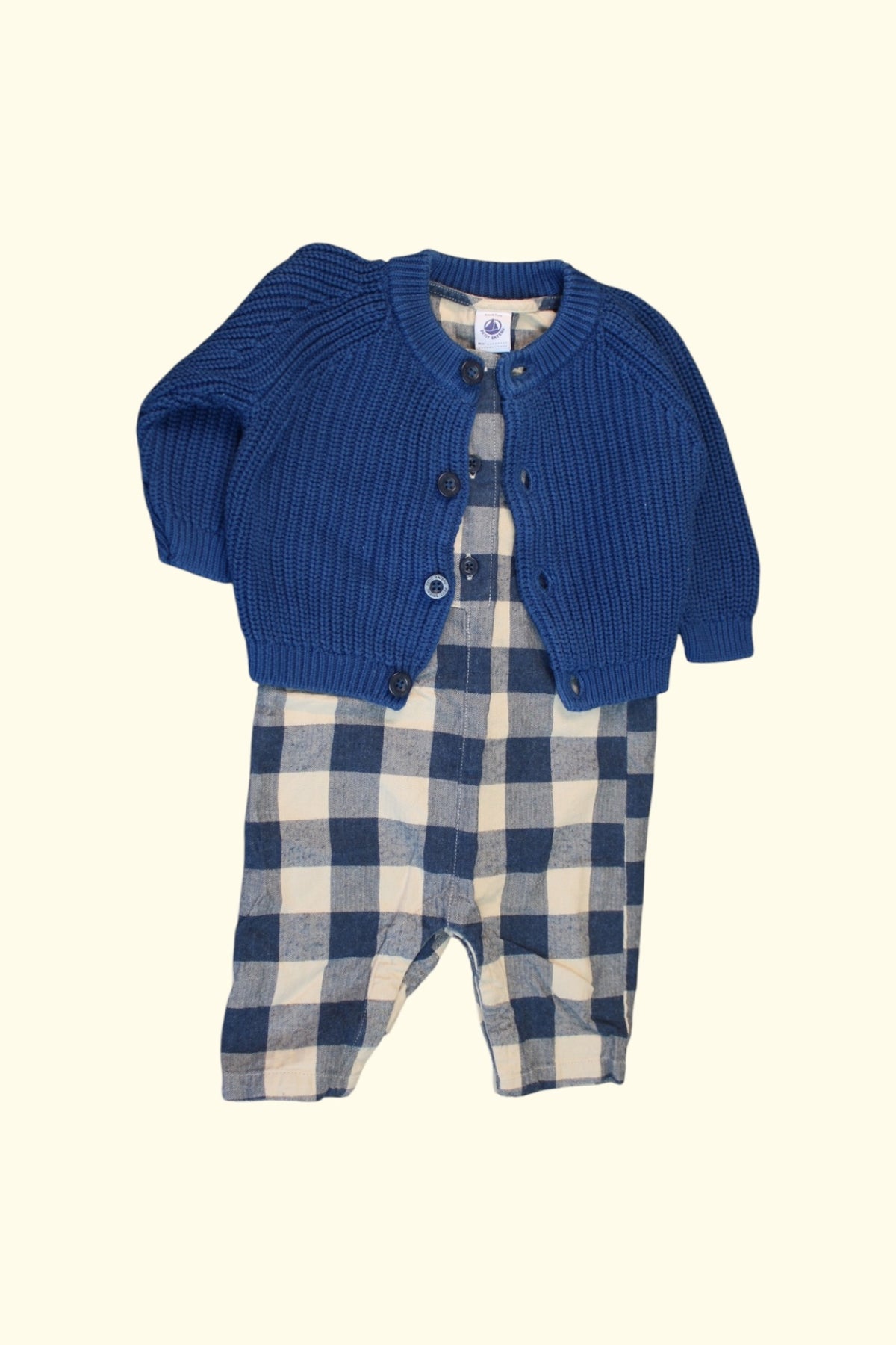 Petit Bateau Kidkiddo Bundle 62 Blau, Beige