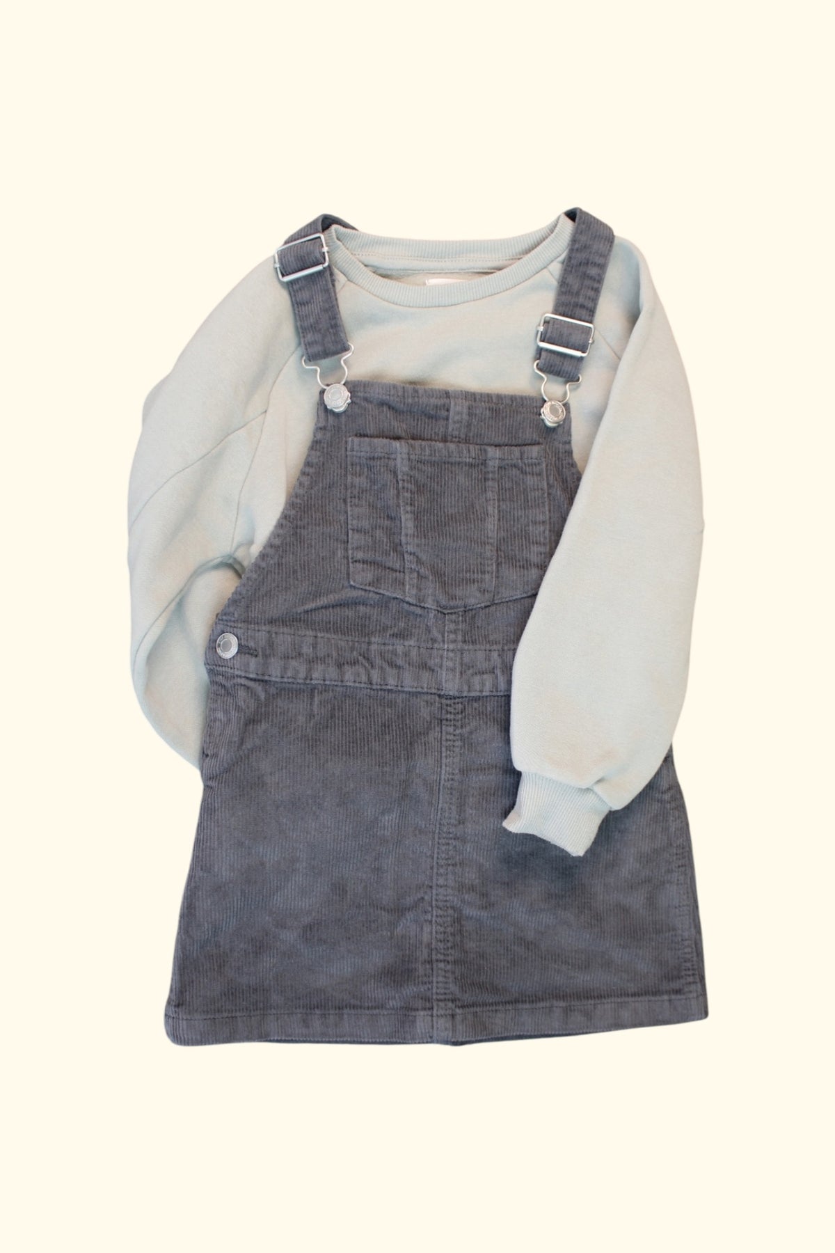 Diverse Marken 2er Kidkiddo Set 104 Grau