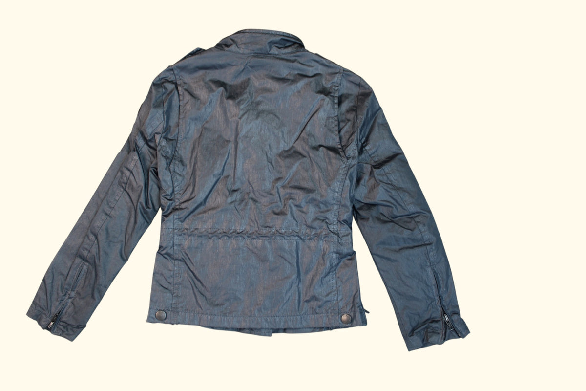 Blauer Jacke 74 Blau