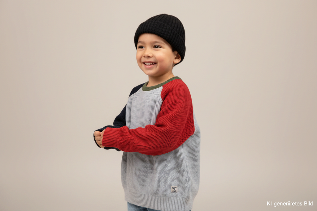 Vertbaudet Pullover 110 Grau