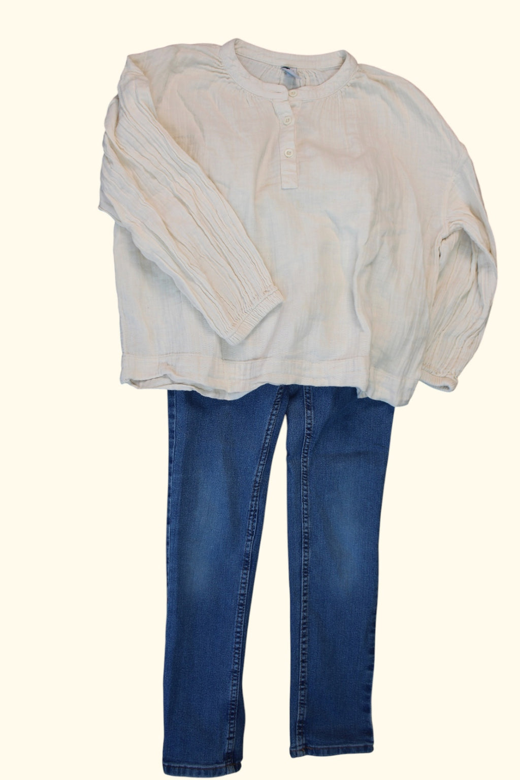 Diverse Marken Kidkiddo Set 134 Blau Weiß