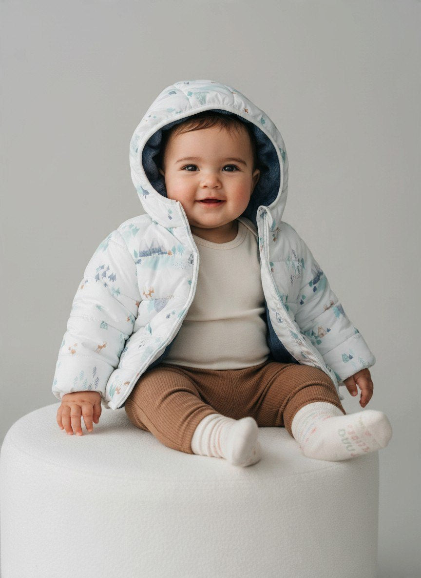 Diverse Marken Jacke 68 Weiß Blau