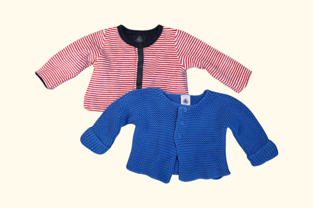 Petit Bateau Jacke 104/110 Blau, Rot