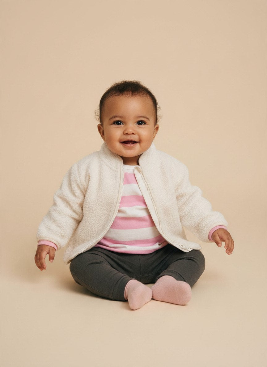Arket Jacke,Langarmshirt 56 Weiß,Rosa