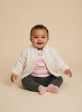 Arket Jacke,Langarmshirt 56 Weiß,Rosa