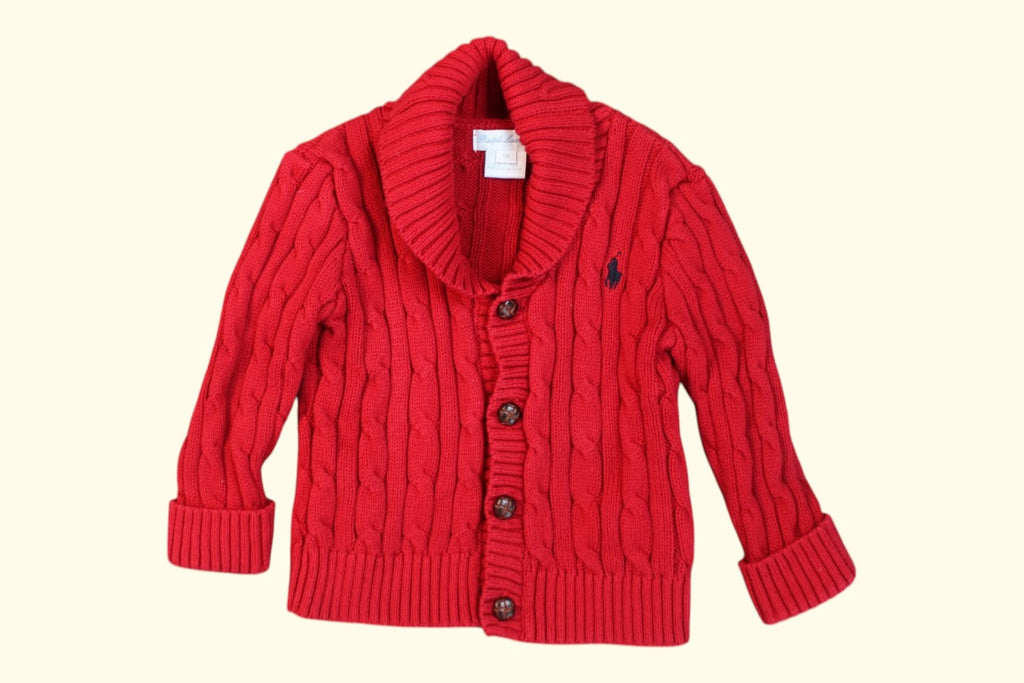 Ralph Lauren Strickjacke 86 Rot