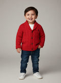 Ralph Lauren Strickjacke 86 Rot